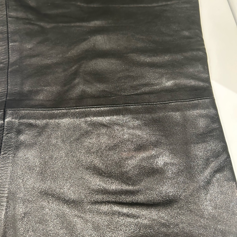 RUDSAK Black Leather Straight-Leg Pants - Picture 8 of 12